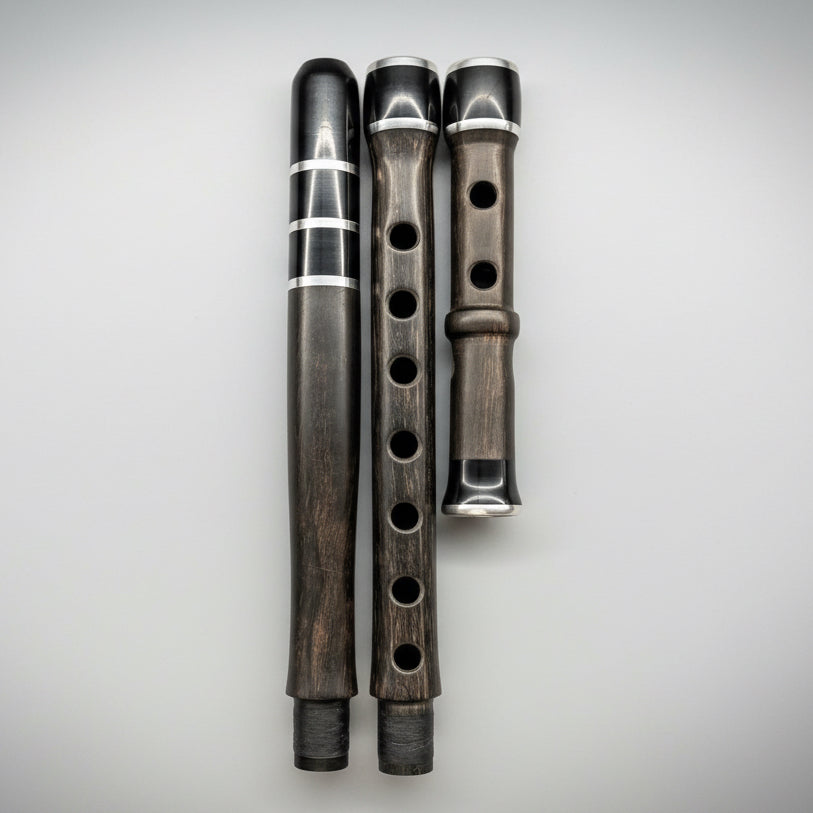 Signature Ebony Wood Kaval by Zhivko Vasilev