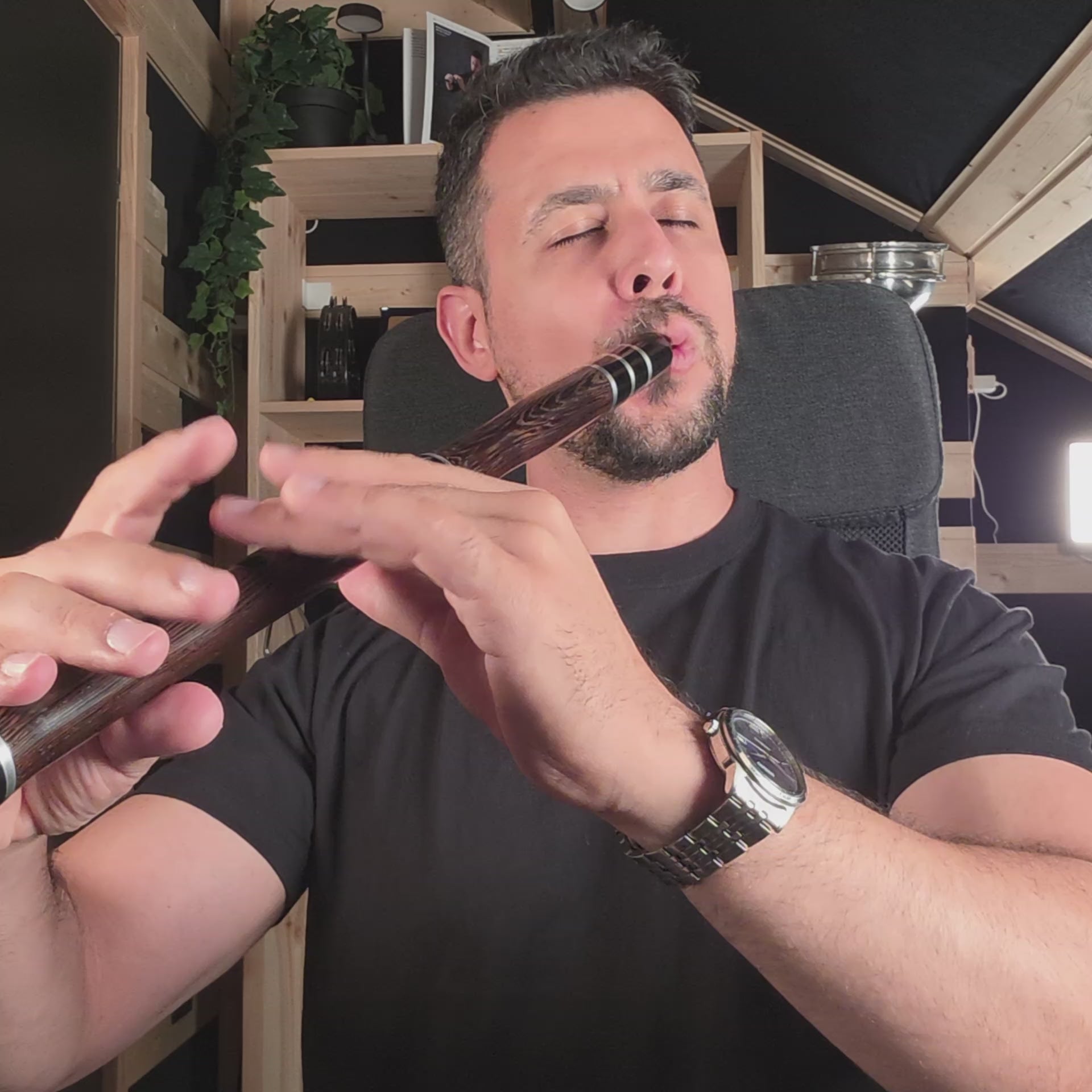 Wenge wood kaval played by Zhivko Vasilev